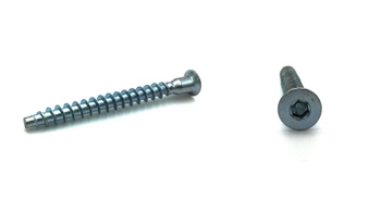 Potvrzující šroub pro dřevotřískové desky a dřevěné desky 7x50mm