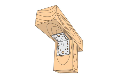 Screw-Met zesílený úhelník KPW, ražený 105x105x90x2,5mm KPW-04