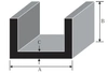 Hliníkový kanál 25x15x2.0mm 1mb PA38