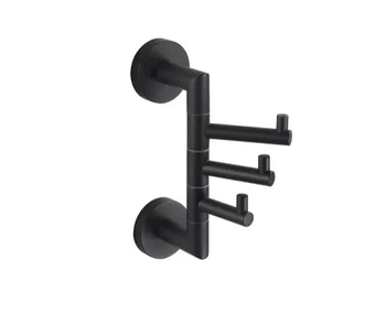 Stella trojitý pohyblivý věšák, černý matný 07.330B