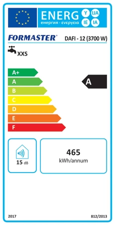 Dafi průtokový ohřívač vody nad dřez, 5,5 kW, s bílou baterií O.OG.1.0.0.0.5.5.BAT.BIA