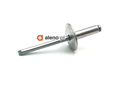 Hliníkovo-ocelový trhací nýt se zvětšenou plochou hlavou GBK 4,8x24mm
