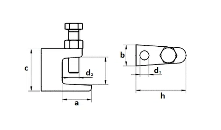 Svěrák svěráku, pozinkovaný AN 260 TKN8 M8