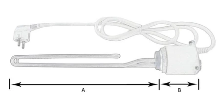 Diamantový elektrický ohřívač 6/4" 1500W s termostatem ART.42.GRZ.40-1,5KW