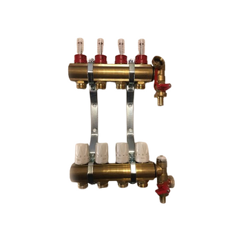 8-okruhový ramenový mosazný rozvaděč světla