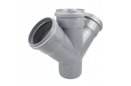 Kanalizační příčka 110/110/110mm 45 stupňů