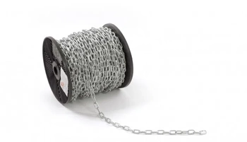 3mm pozinkovaný studniční řetěz, krátký článek D1