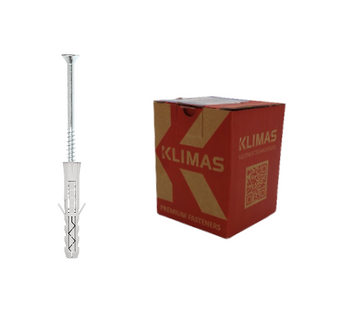 Šroubová rozpěrná hmoždinka se zápustnou hlavou KRX 8x40x45mm 100ks KRX-084045