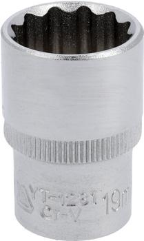 Zásuvka Yato 19mm 1/2" 12-ti bodová CV krátká YT-1281