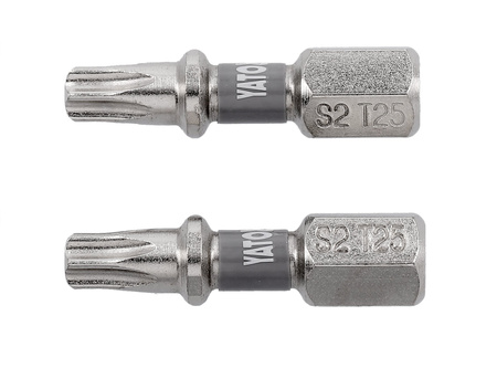 Bity Yato 1/4 "x25mm T25 Ni 2 kusy YT-78014