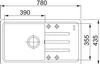 Franke granitový dřez Bliss BSG 611-78 onyx 114.0676.310