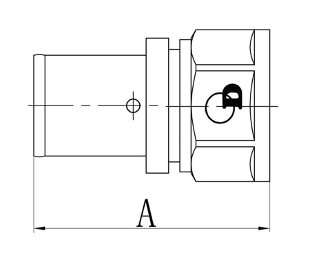 Diamantový konektor ZŁ-CH PEX-AL-PEX 16x1/2" lisovaný vnitřní závit mosaz FZZ-002.1/2X16.ZŁ-DZ