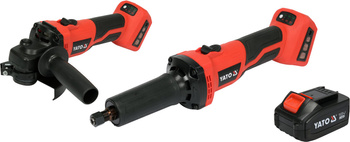 Sada přímé a úhlové brusky Yato 18V 4Ah YT-828296