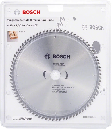 Pilový kotouč Bosch Eco na dřevo 254x30mm 2608644384