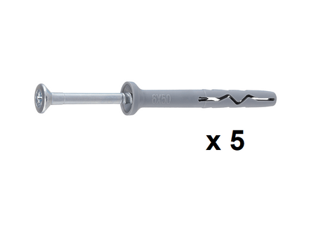 Šroubovací rychlomontážní zátka 6x80mm 5ks SM-06080