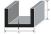Hliníkový kanál 12x12x2.0mm 1mb PA38