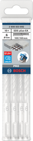 BOSCH příklepová vrtačka PRO SDS plus-5X 6x100x160mm 2608833892