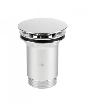 Diamantový odtok s automatickou click-clack zátkou, mosaz, chrom ART.85-1.1/4.D