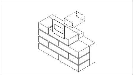 Doplňková stěnová příruba D/UKP 110x55 007-0236