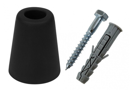 Gumový nárazník dveří hnědý 80mm 10-6202