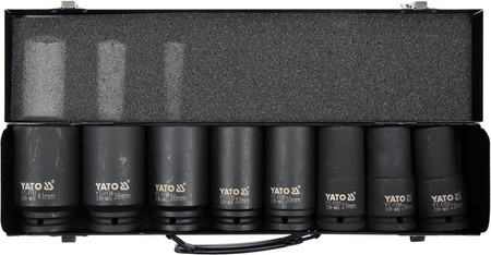 Yato 8dílná sada hlubokých nástrčných hlavic YT-1155