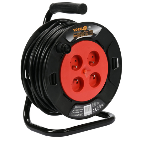 Prodlužovací kabel Vorel 4 zásuvky 3x1,0 mm² 25m 82682