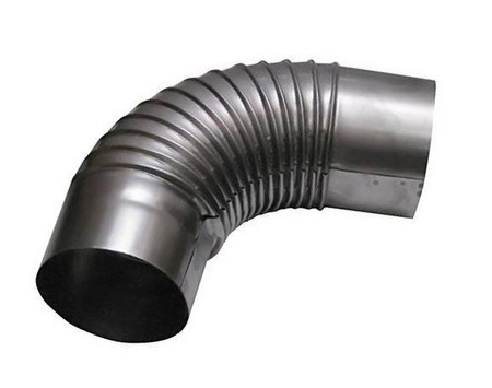 Koleno kouřových kamen 90 stupňů 130 mm