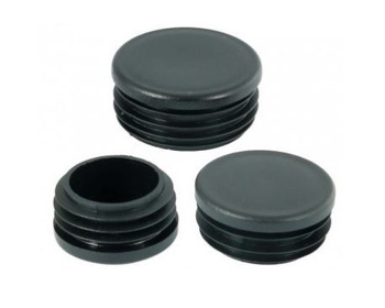 Kulatý šedý uzávěr 20mm ZA-TU-018