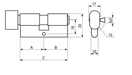 Vložka Gerda s knoflíkem z mosazi WKE1 35G/45 WKE1G03545.98030P