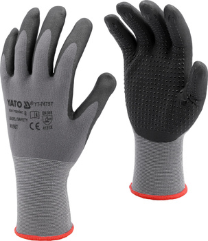 Skvrnité nitrilové rukavice Yato velikost 9 YT-74758