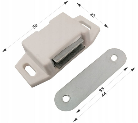 Magnetická západka na nábytek bílá 10-5086