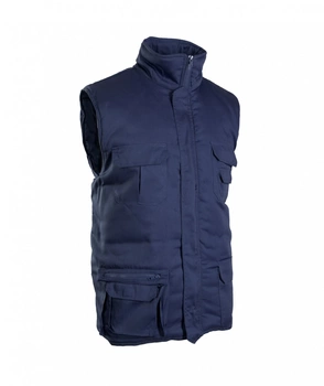 Ochranná zateplená vesta Polstar Benefit Brass se 7 kapsami, tmavě modrá, velikost L