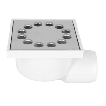 DES Group kanalizační rošt fi50 10x10cm kovová bílá strana