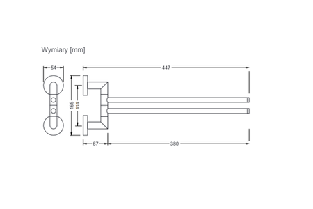Stella dvouramenný věšák 07.122
