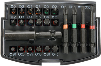 Sada 23dílných nástavců pro rázové šroubováky Yato YT-04621