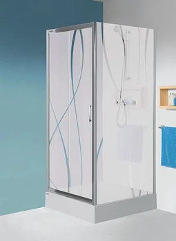 Sanplast boční stěna kabiny SS0/TX5b-70-S W15 lesklá stříbrná 600-271-1290-38-231