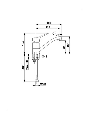 KFA Armatura Morris umyvadlová baterie chrom 5242-915-00