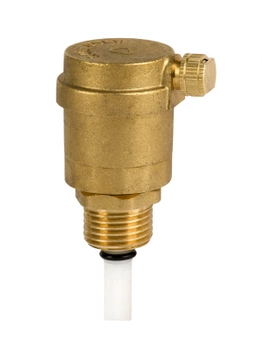 Diamantový odvzdušňovací ventil ústředního topení 1/2" automatický s uzavíracím ventilem ART.250-15