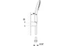 KFA Armatury pro bodovou sprchu Moza Chrom 841-220-00