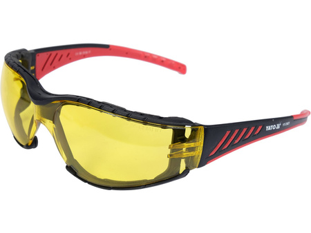 Ochranné brýle Yato Comfort+ žluté s ochranou proti mlžení YT-73621