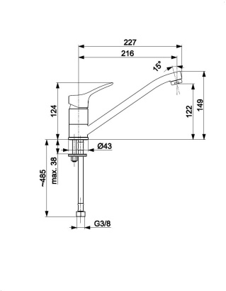 KFA Fittings Morris dřezová baterie 5243-915-00