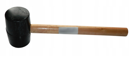 Gumové kladivo 270g s dřevěnou rukojetí