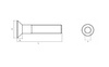 Kónický imbusový šroub, pozinkovaný, třída 10,9 DIN 7991 M16x60