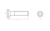 Kónický imbusový šroub, pozinkovaný, třída 10,9 DIN 7991 M08x30