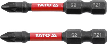 Rázové bity Yato PZ1 1/4" x 50 mm 2 kusy YT-78043