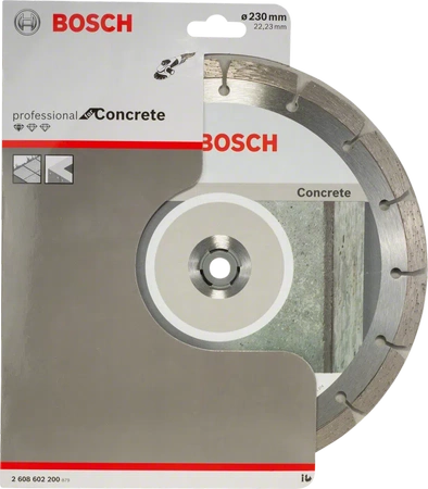 Diamantový řezací kotouč Bosch Standard na beton 230x22,23x2,3x10mm 2608602200