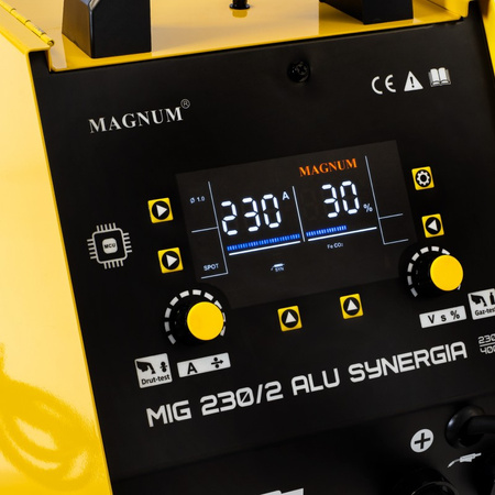 Svařovací poloautomat Magnum MIG 230/2 ALU SYNERGIA 230V/200A 400V/230A
