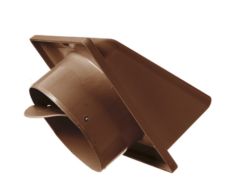 Přídavná větrací mřížka s klapkou KRD 100/B hnědá 007-0317