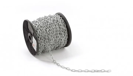 3mm pozinkovaný studniční řetěz, krátký článek D1