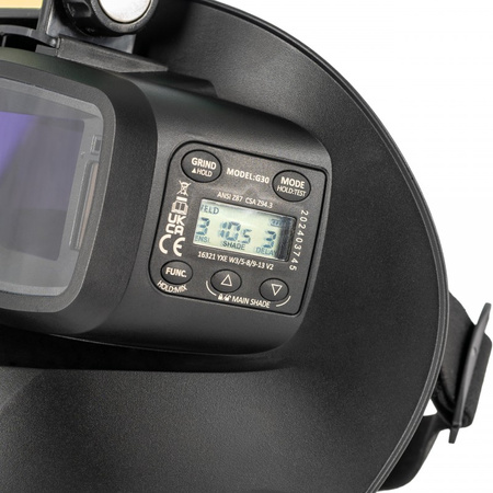 Automatické svářecí brýle Magnum s obličejovým štítem a lampou RG30-LCD